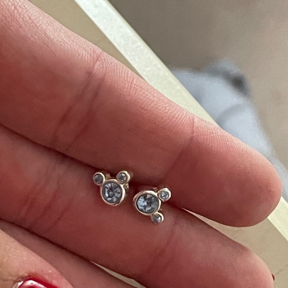 Light blue and silver Disney earrings - Picture 4 of 5